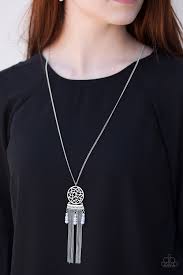 Western Wayward - Paparazzi Silver Necklace - Be Adored Jewelry