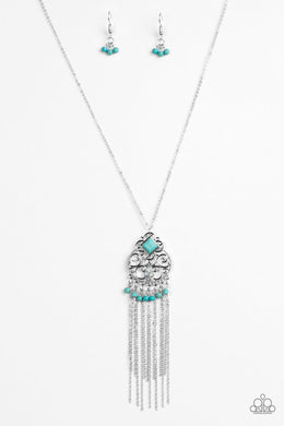 Paparazzi Accessories Whimsically Western - Blue Necklace - Be Adored Jewelry