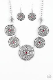Written In The STAR LILIES - Paparazzi Red Necklace - Be Adored Jewelry