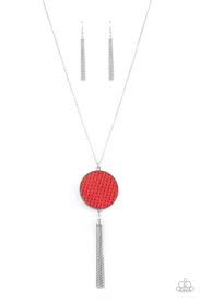 Be Adored Jewelry Wondrously Woven Red Paparazzi Necklace