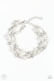 Paparazzi Every Vow and Then - White Bracelet - Be Adored Jewelry