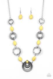 Zen Trends - Paparazzi Yellow Necklace - Be Adored Jewelry